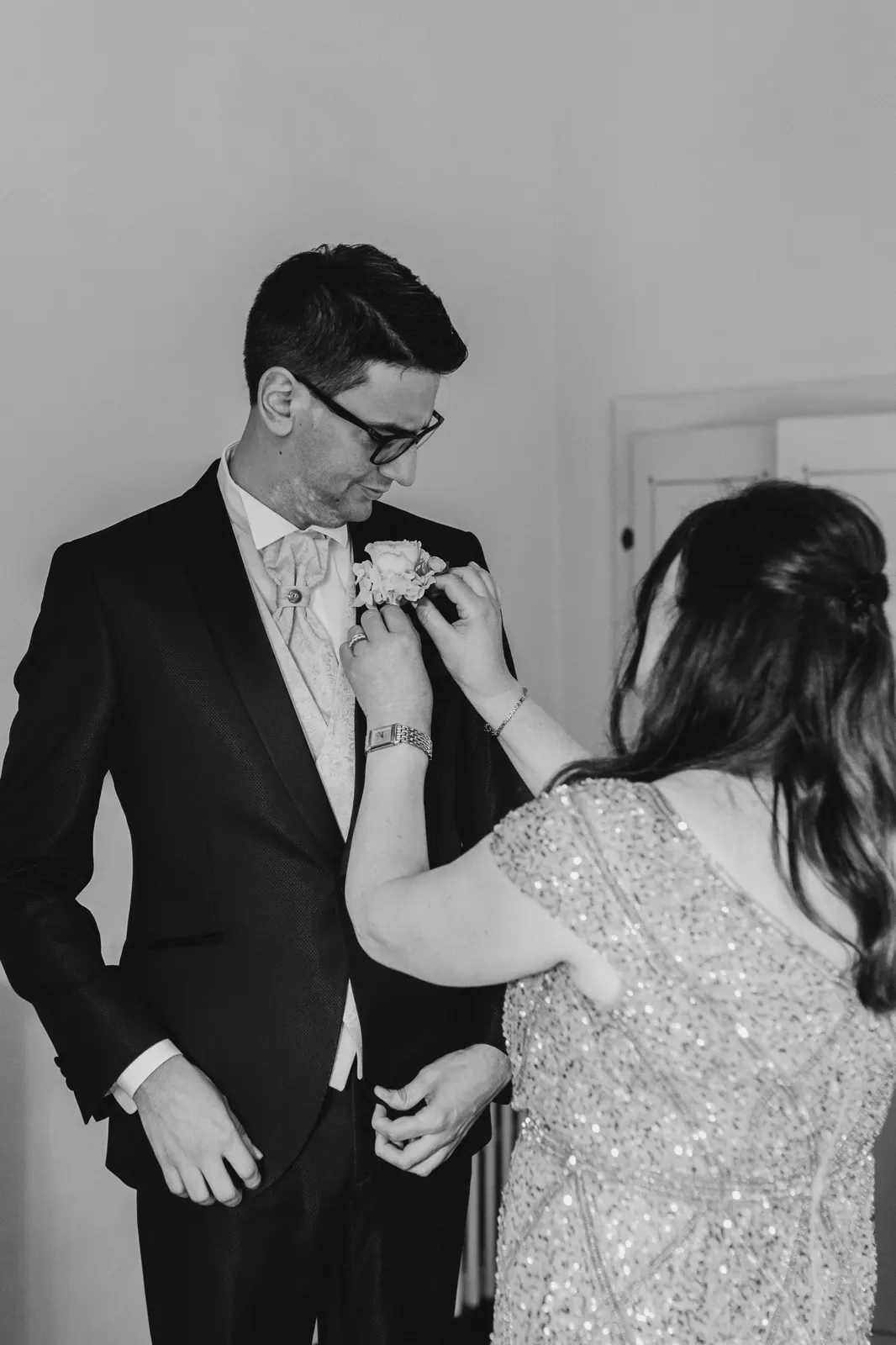Martina daniele couple portrait black white