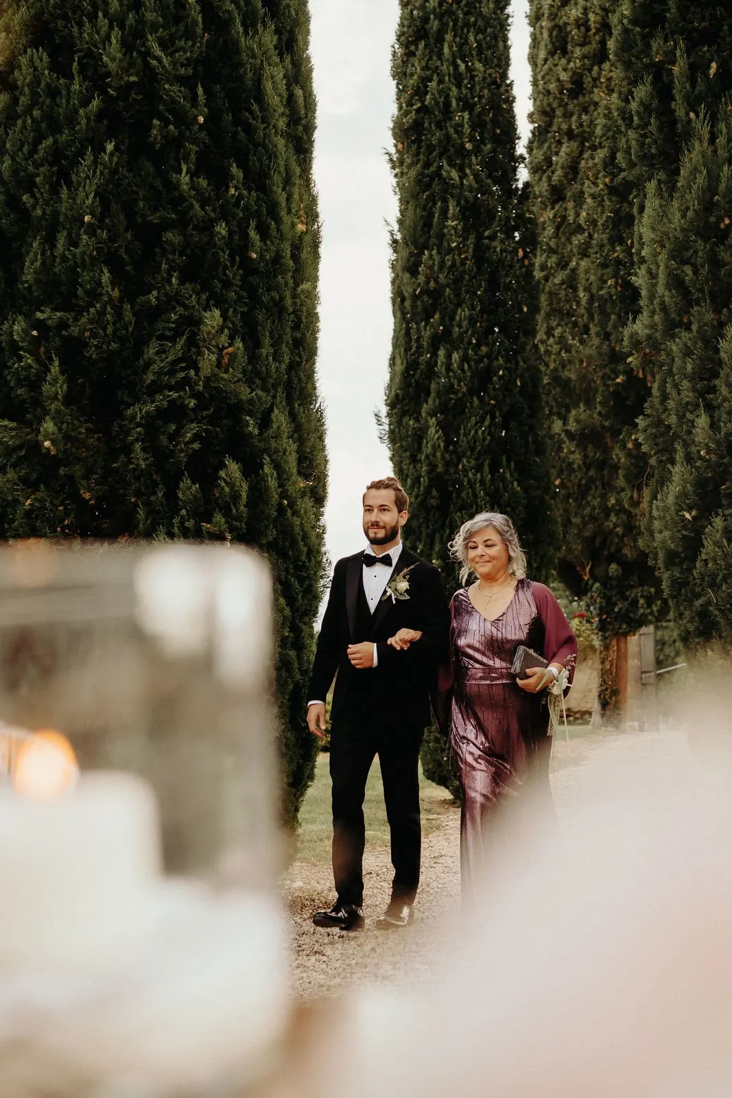 San pietro sopra le acque bride walking aisle