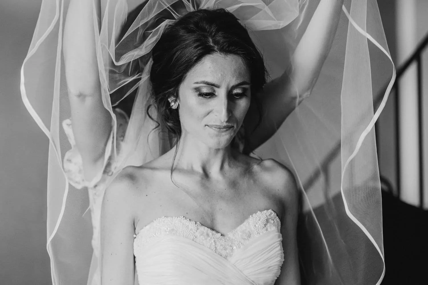 Borgo san faustino villa laura bride black white portrait